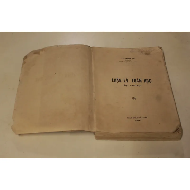 Luận lý toán học, Lê Thành Trị 960377