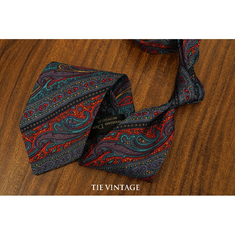 CÀ VẠT CHRISTIAN DIOR MONSIEUR / PAISLEY TIE  7541