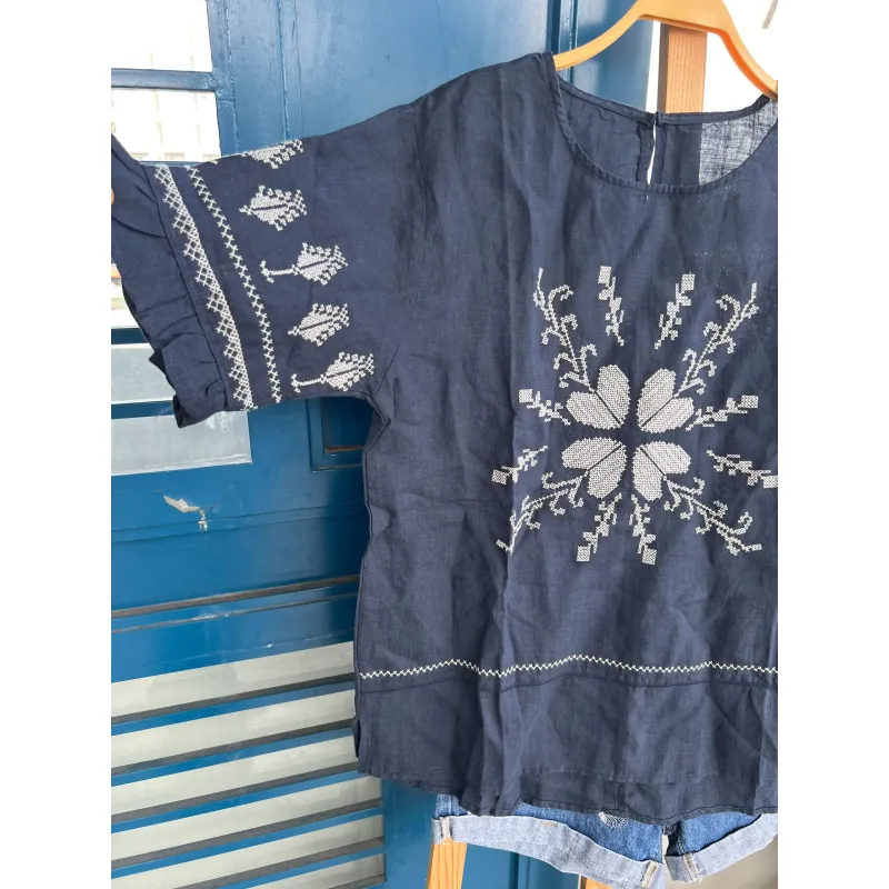 Áo linen thêu tay  994947