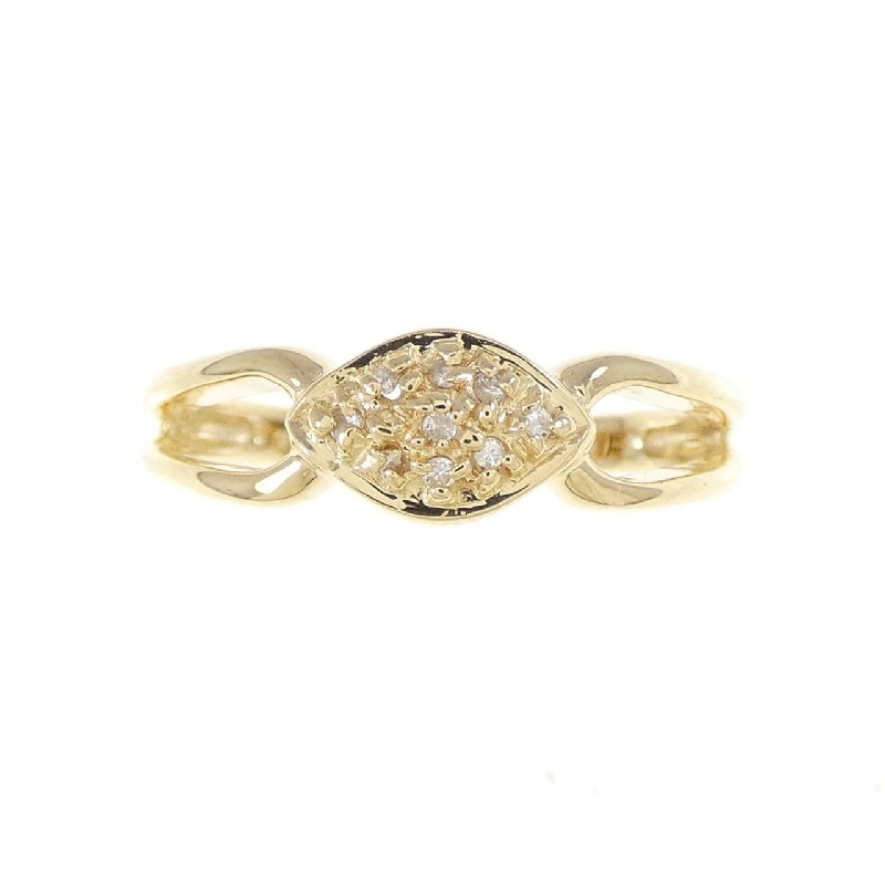 Nhẫn kim cương K18YG 0.03CT 671223