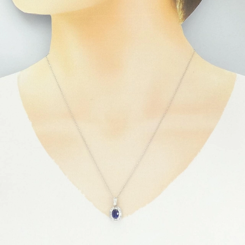 Dây chuyền Sapphire PT900/PT850 1.03CT - Hàng hiệu Chính hãng 857012