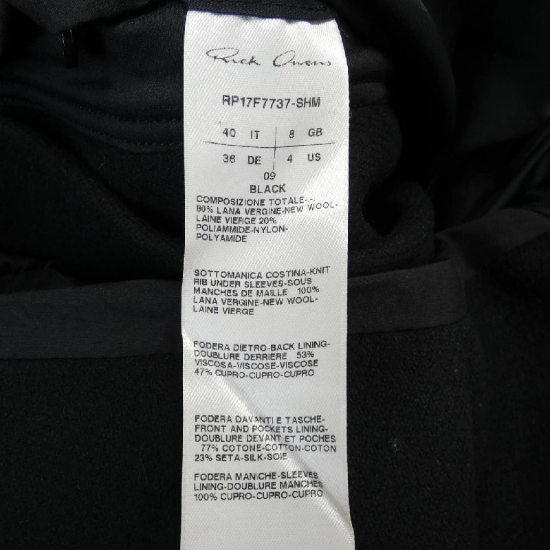 【Mã giảm giá】Áo khoác Rick Owens 634591