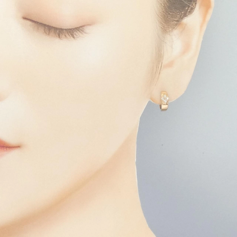 K18PG Bông tai hoa kim cương 0.16CT - Hàng hiệu Chính hãng 866198