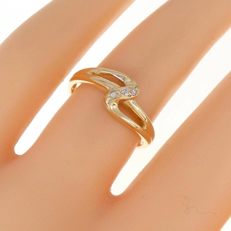 Nhẫn kim cương K18YG 673186