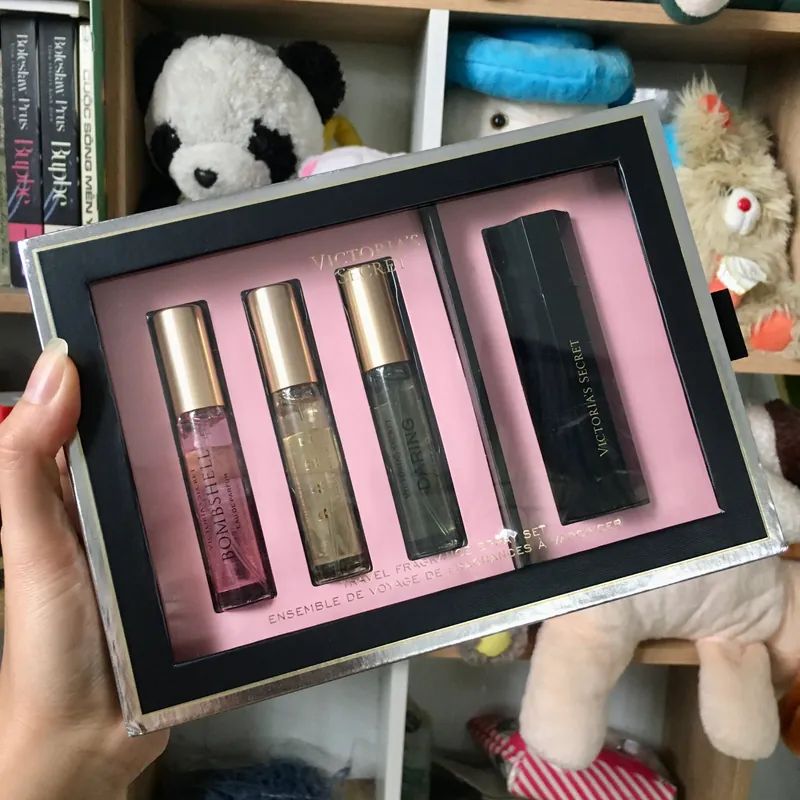 Set nước hoa nữ Victoria's Secret 3 mùi hương + vỏ đựng chai xịt chính hãng mới 100% 704368