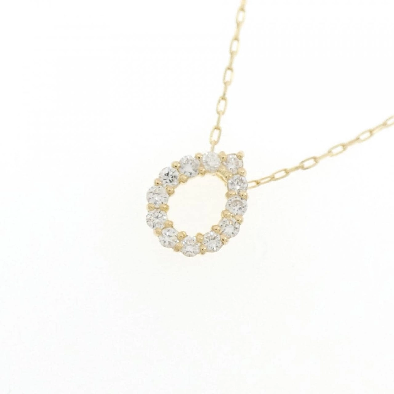 K18YG Dây chuyền kim cương 0.10CT - Hàng hiệu Chính hãng 862344