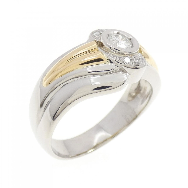 Nhẫn kim cương PT900/K18YG 0.18CT 666921