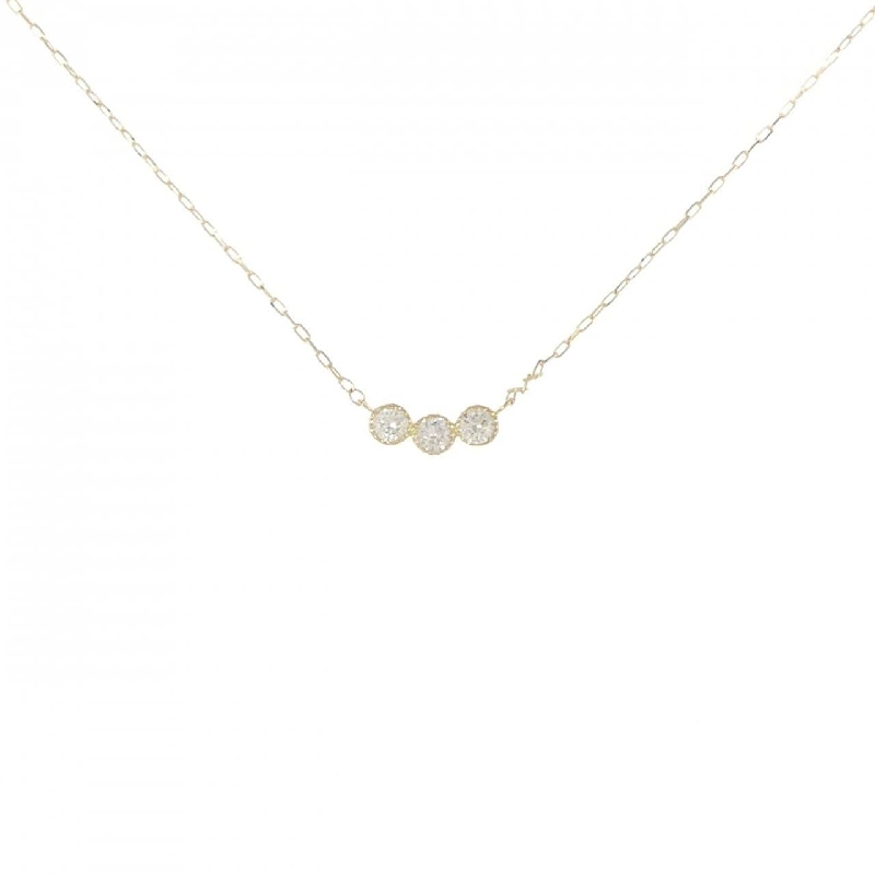 Dây chuyền kim cương K18YG 0.10CT - Hàng hiệu Chính hãng 863745