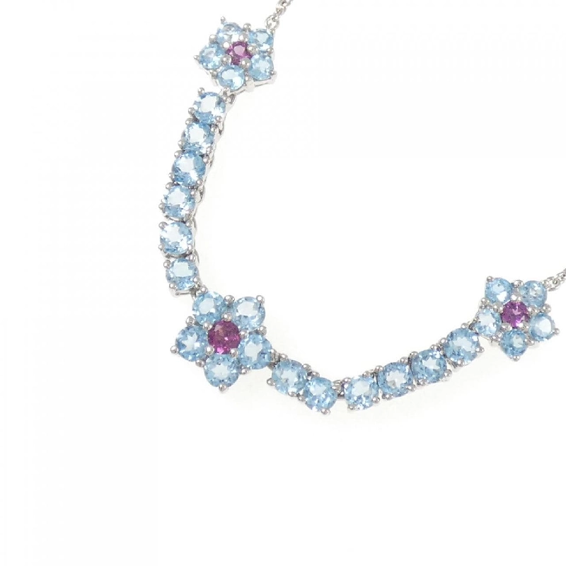 K18WG Garnet Necklace - Hàng hiệu Authentic 857221