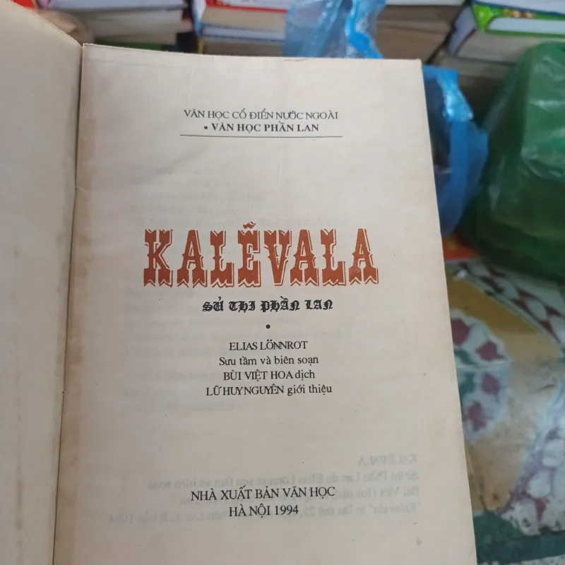 Sử Thi Phần Lan Kalevala- Elias Lonnrot sưu tầm và biên soạn 1036480