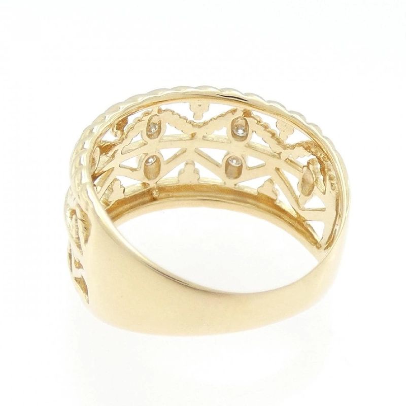 Nhẫn kim cương K18YG 0.10CT 671453