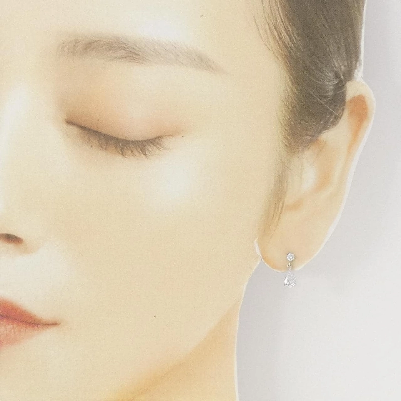 K18WG Bông tai Cubic - Hàng hiệu Chính hãng 870361