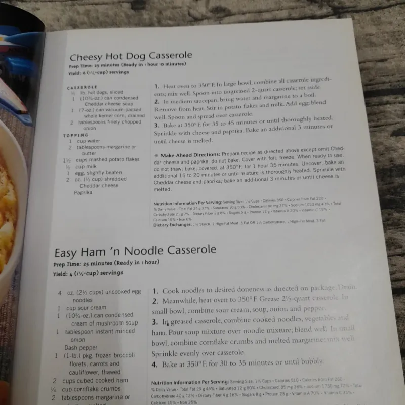 Phillsbury- One Dish Meals Cookbook- 300 Recipes for Casseroles, Skillet, Slow Cook meals 785346