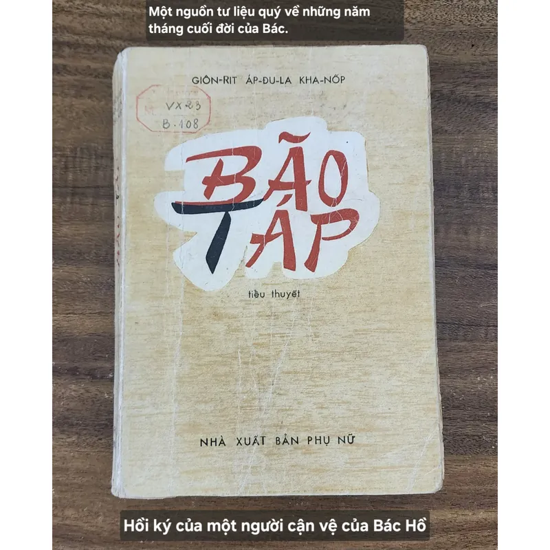 Tiểu thuyết Nga BÃO TÁP - NXB Phụ Nữ 1978 706207