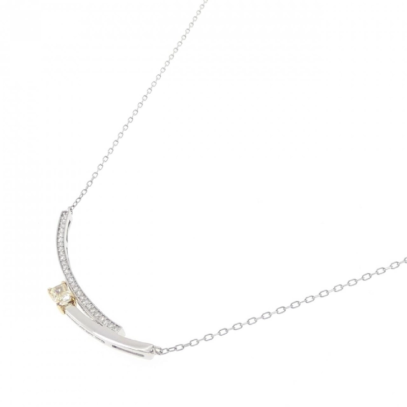 Dây chuyền kim cương PT900/K18YG/PT850 0.271CT - Hàng hiệu Chính hãng 858196