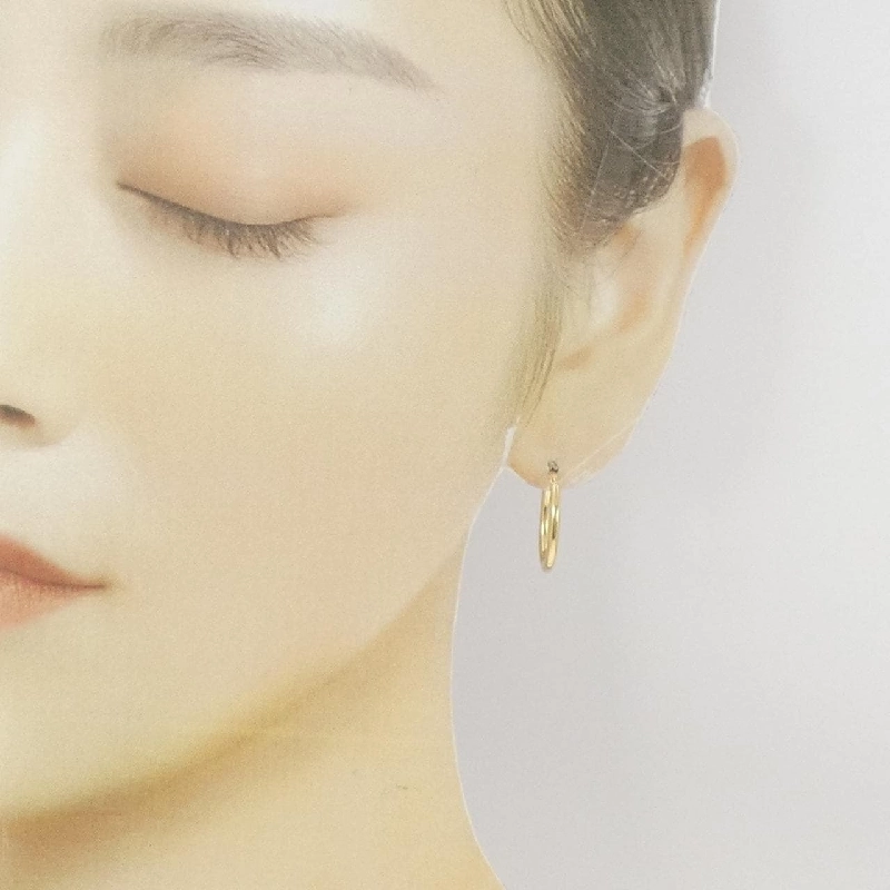 Bông tai hoop 750YG - Hàng hiệu Authentic 871118