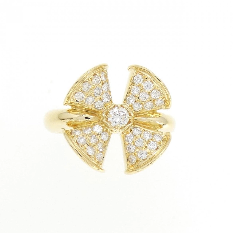 Nhẫn kim cương K18YG 0.47CT 672973