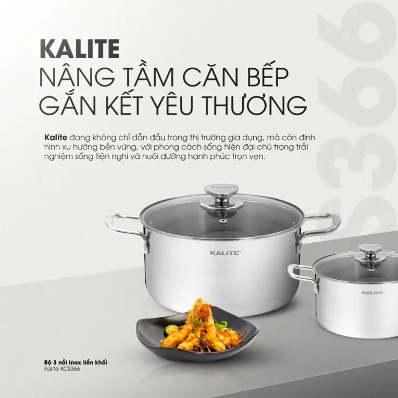 👩‍🍳 KALITE KCS366 – Bộ 3 Nồi Inox Liền Khối, Bền Đẹp Theo Thời Gian 782582