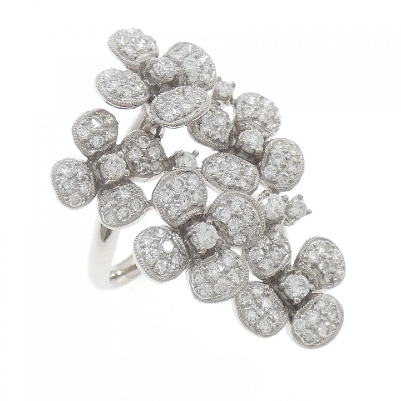 Nhẫn kim cương hoa K18WG 1.70CT - Hàng hiệu Authentic 847678