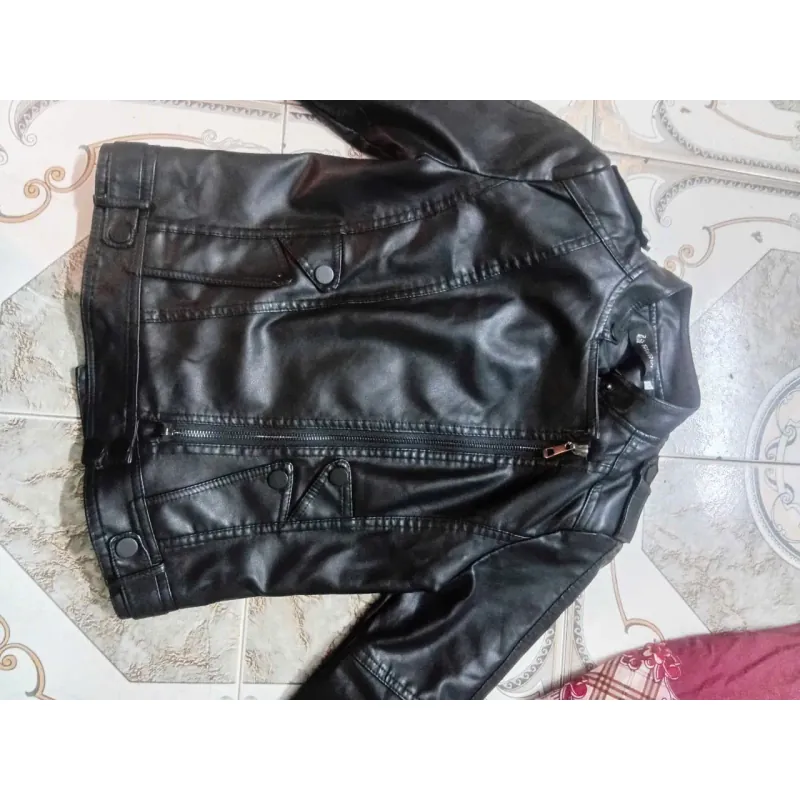 Áo khoác da nữ thời trang mới 99% mặc 1 lần 738078