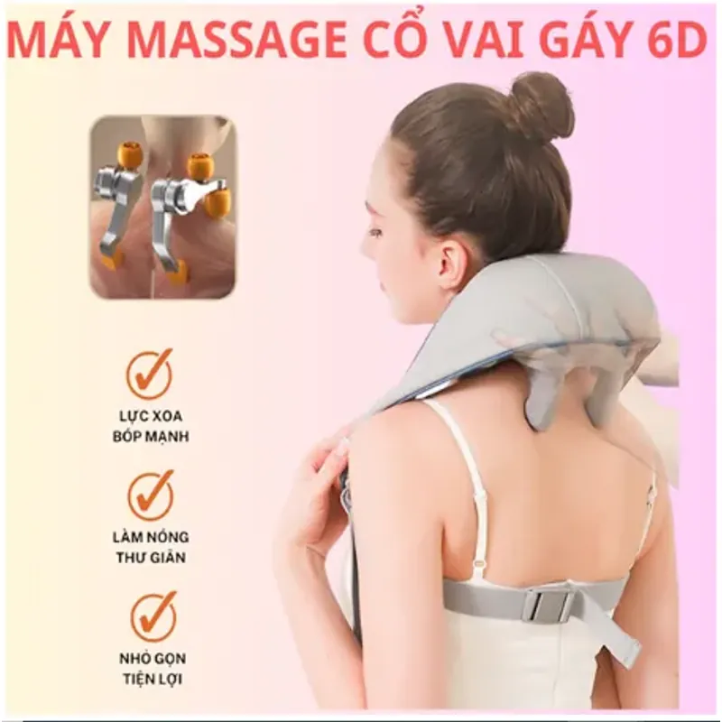 Máy Massage Cổ Vai Gáy 6D bản PRO - Hàng Chính Hãng - Mô Phỏng Kỹ Thuật Massage Số 8 601667