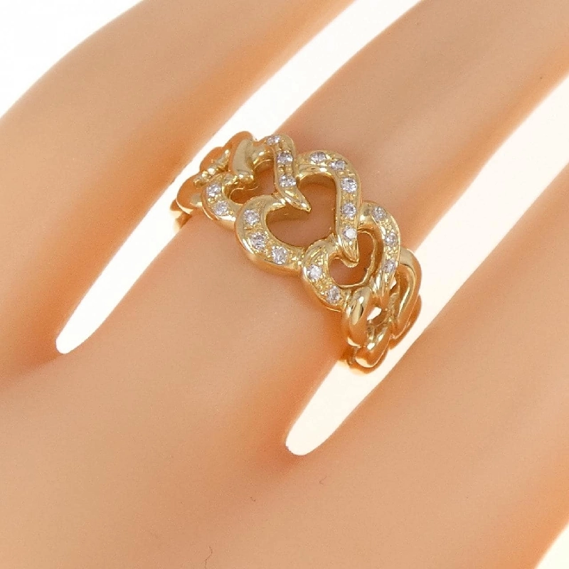 Nhẫn kim cương hình trái tim K18YG 0.119CT 670292