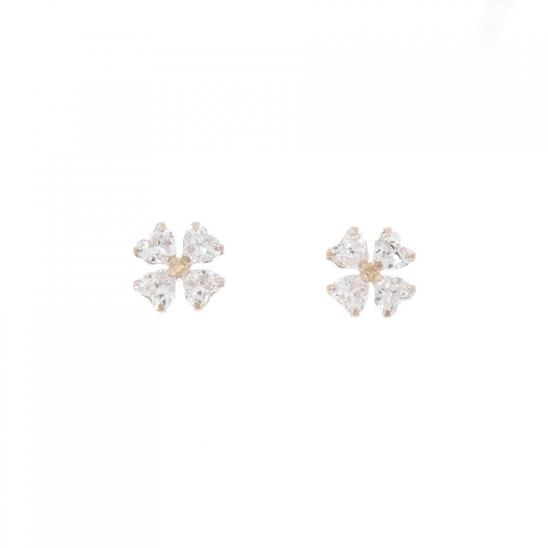 Bông tai hình khối hoa 4゜C 665674