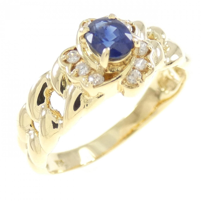 Nhẫn Sapphire K18YG 0.20CT - Hàng hiệu Chính hãng 859726