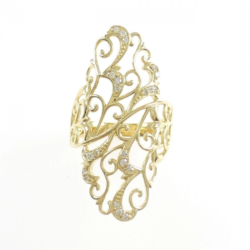 Nhẫn kim cương K18YG 0.14CT - Hàng hiệu Chính hãng 852383