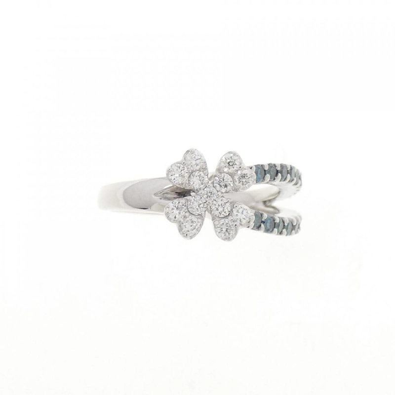 Nhẫn hồng ngọc kim cương K18WG 0.41CT 668603