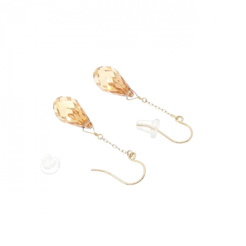 K18YG Bông tai hình vuông - Hàng hiệu Chính hãng 875792