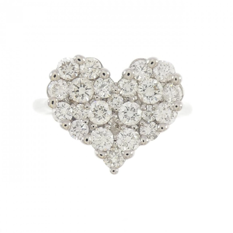 Nhẫn kim cương hình trái tim K18WG 1.00CT 668522