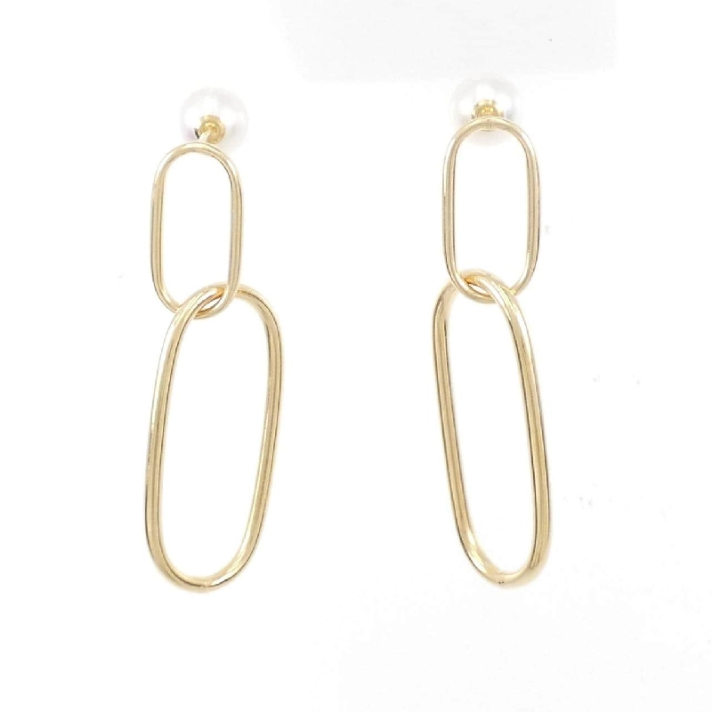 K18YG Bông tai ngọc trai Akoya 7.7mm - Hàng hiệu Chính hãng 877123