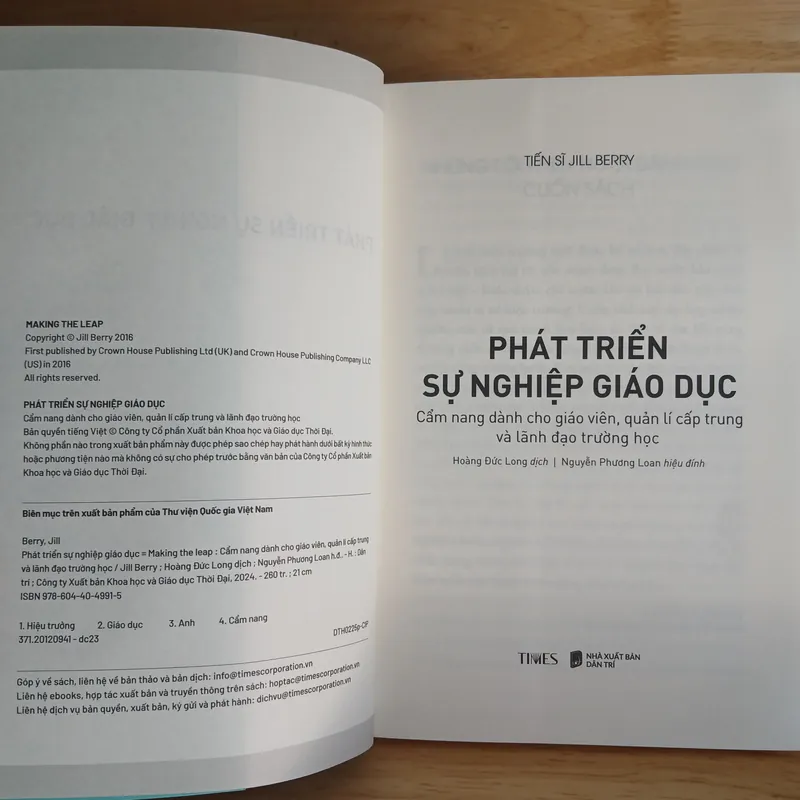 Phát Triển Sự Nghiệp Giáo Dục - Tiến Sĩ Jill Berry 696607