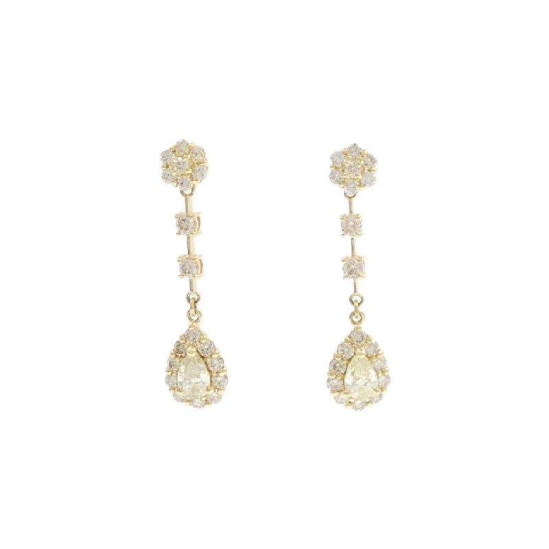 K18YG Bông tai kim cương 0.80CT - Hàng hiệu Chính hãng 870422