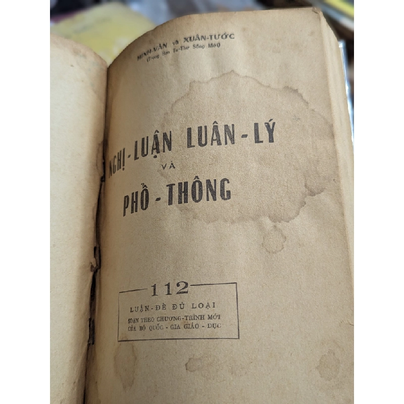 NGHỊ LUẬN LUÂN LÝ VÀ PHỔ THÔNG - MINH VĂN 271796