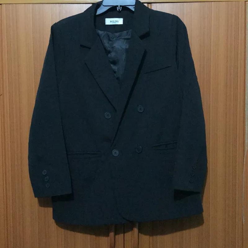 Áo Blazer nữ size từ 50-65kg màu đen basic dễ mặc, dễ phối đồ  784724