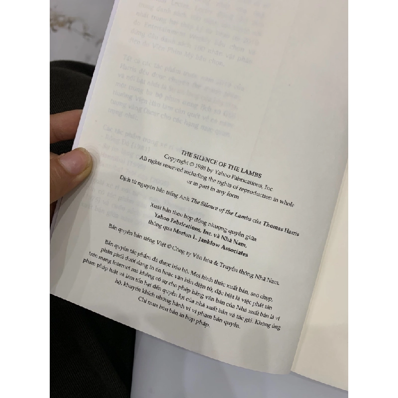 Sự Im Lặng Của Bầy Cừu - Thomas Harris 543189