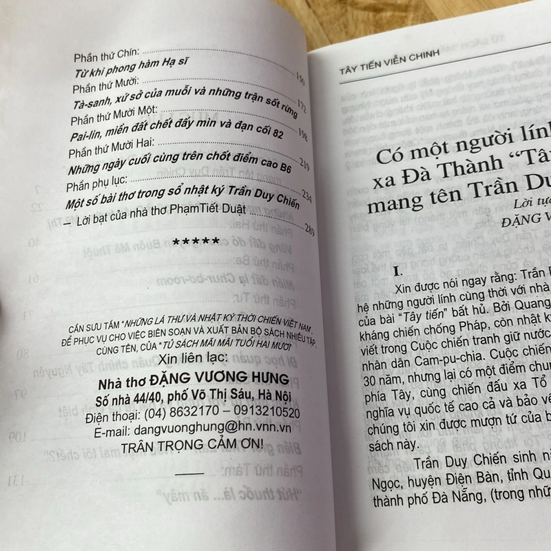 TÂY TIẾN VIỄN CHINH, Nhật ký của liệt sĩ Trần Duy Chiến (xb 2005) 528027
