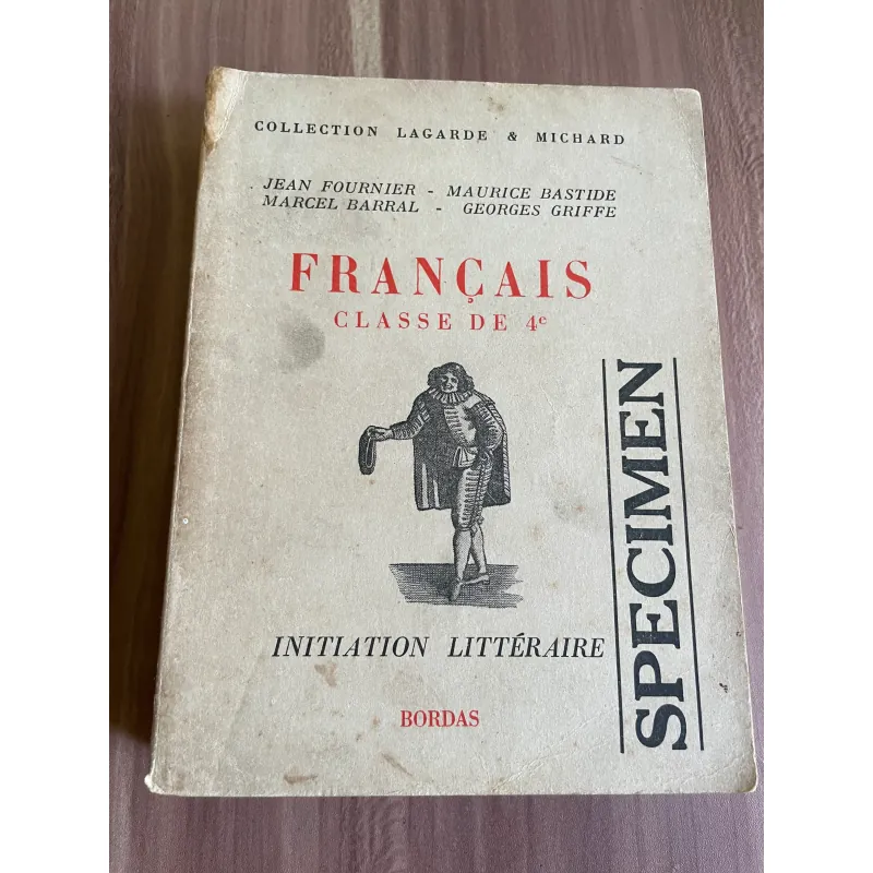 FRANÇAIS CLASSE DE 5e INITIATION LITTÉRAIRE BORDAS SPECIMEN 626688