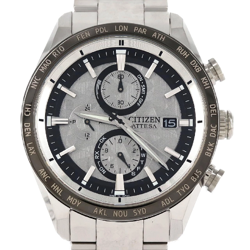 Đồng hồ điện tử Citizen Attesa H800-A1CN20F/AT8284-61A TI Solar Quartz - Hàng hiệu Chính hãng 880107