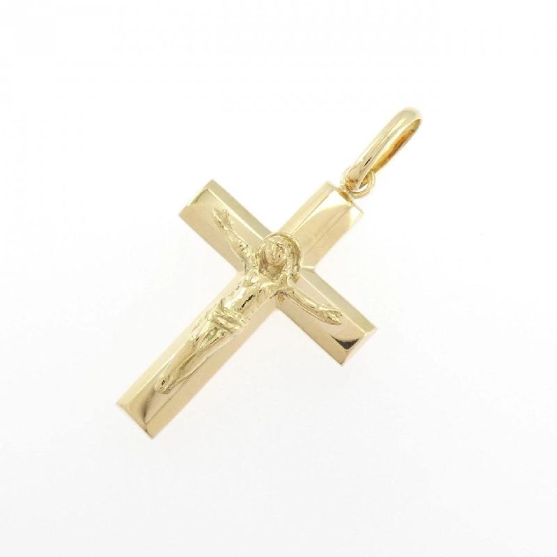 K18YG Mặt dây chuyền hình chữ thập - Hàng hiệu Chính hãng 865809