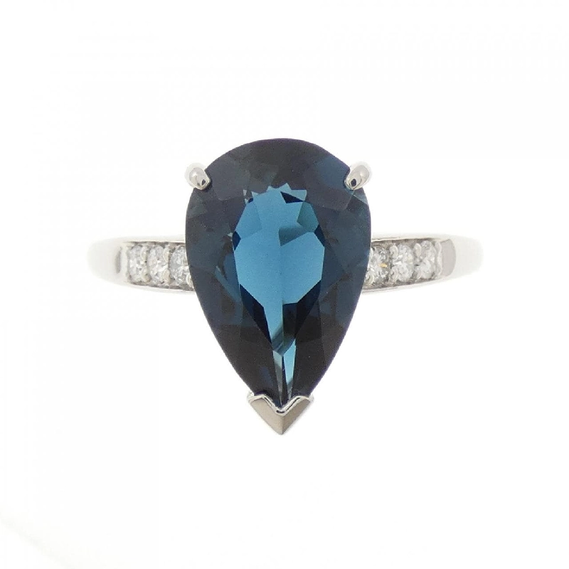Nhẫn Blue Topaz PT950 3.00CT - Hàng hiệu Chính hãng 848342