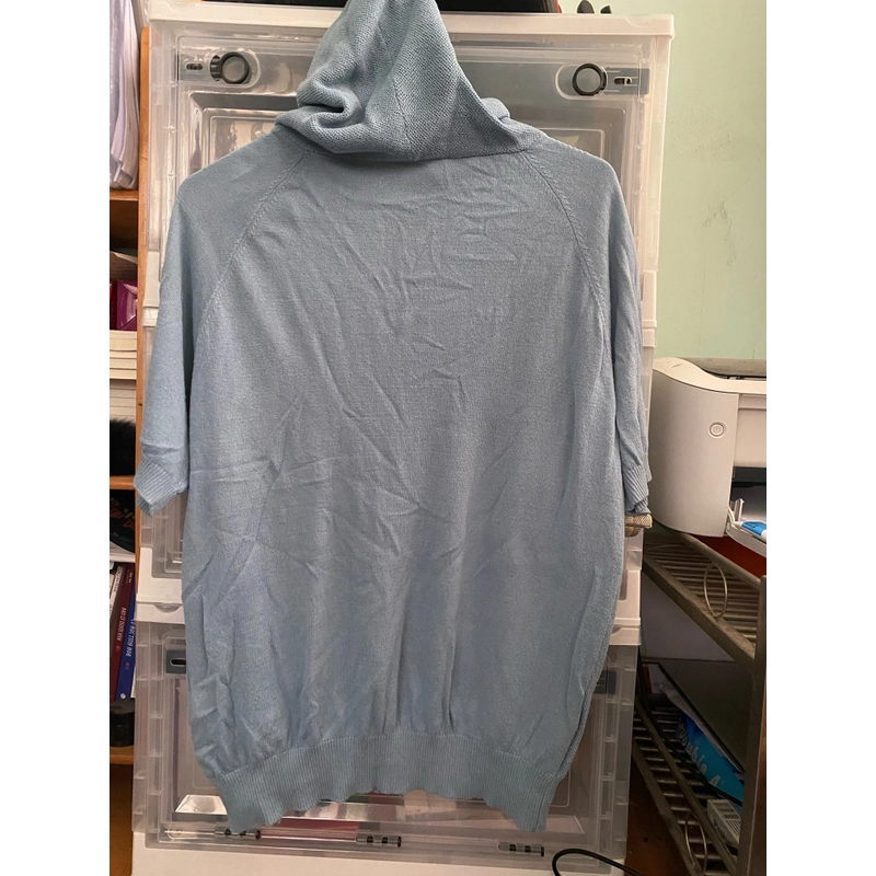 Áo nỉ tay ngắn có mũ, sz M, đã qua sd 473863