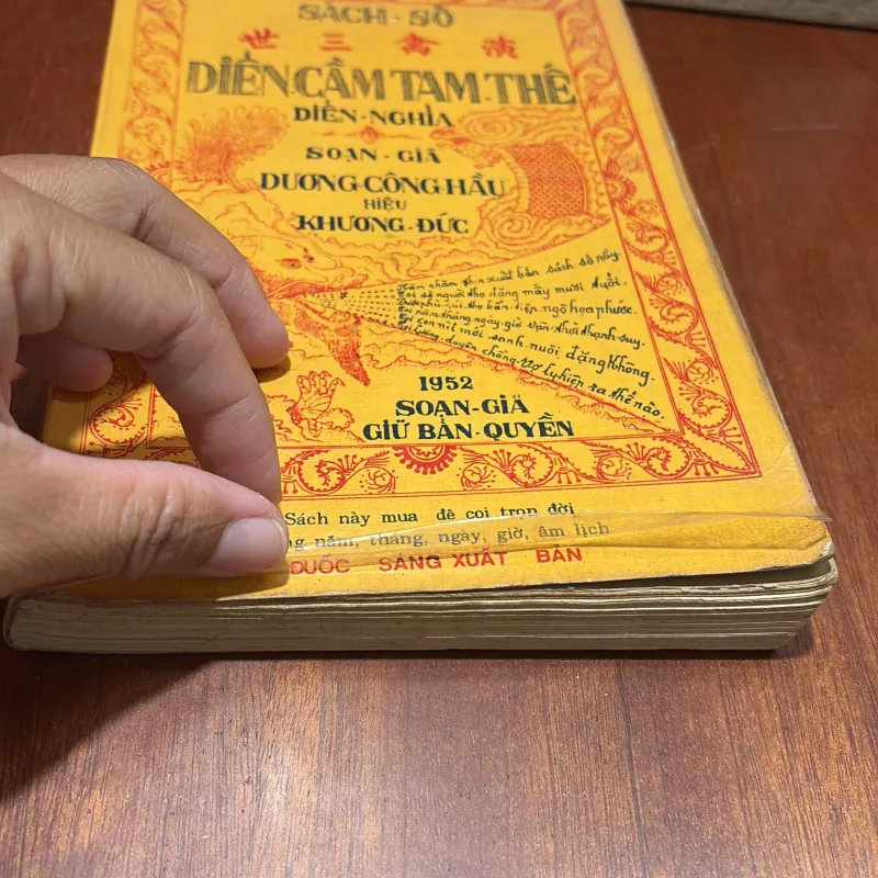 II Sách Số: Diễn Cầm Tam Thế Diễn Nghĩa (Bản In Kéo Lụa) - Dương Công Hầu - Đuốc Sáng 788720