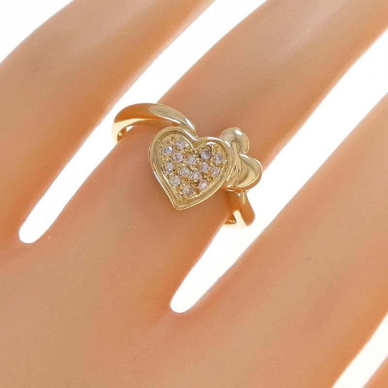 Nhẫn kim cương hình trái tim K18YG 0.08CT - Hàng hiệu chính hãng 849624