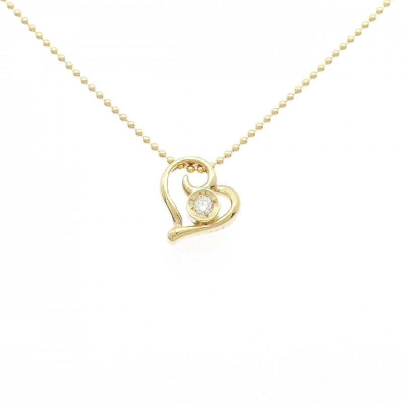 Dây chuyền kim cương hình trái tim K18YG 0.07CT - Hàng hiệu Chính hãng 858040
