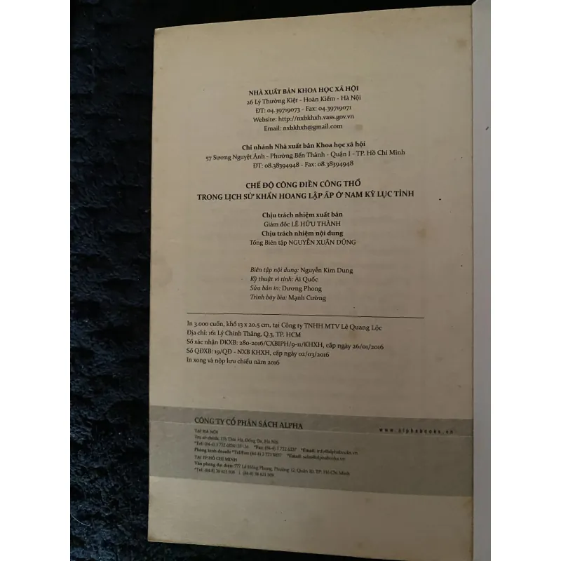 Chế độ công điền công thổ trong lịch sử khẩn hoang lập ấp ở Nam Kỳ Lục Tỉnh 1005160