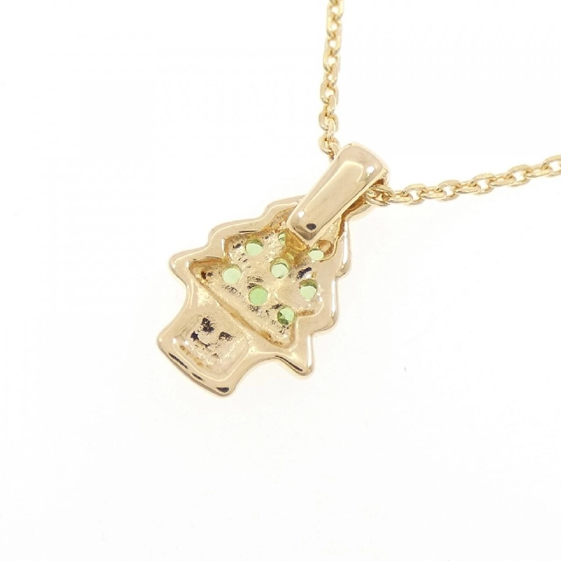 750YG/K18YG Cây Ngọc Lục Bảo Xanh Dây Chuyền - Hàng hiệu Chính hãng 859404