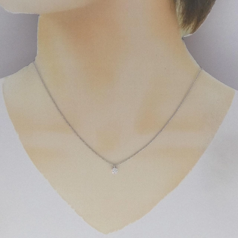 K18WG Dây chuyền kim cương - Hàng hiệu Authentic 864662